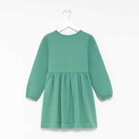 Платье для девочки, цвет малахитовый, рост 116 см-2