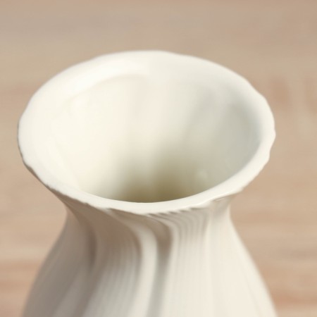 VAZ Coramics Table "Jasper" D Ob - 6 cm, 19x9 cm, white-1
