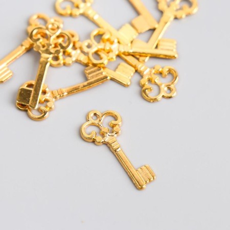 Suspension "Key" Color Gold 2x1 cm-1