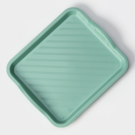 Plastic tray, 25 × 29 × 3.2 cm, pistachio color-1