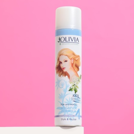Hair varnish strong fixation of the Olivia series with chamomile extract, 250 ml
