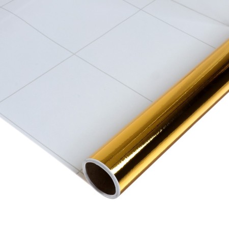 The film self -adhesive, metallized, gold, 0.45 x 3 m, 30 μm-3