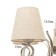 Svetlana chandelier 5x60W E14 white 54x54x42cm SVK