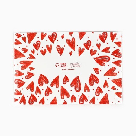 Folding box with a plastic lid "With Love", 16.5 x 11 x 4 cm-2