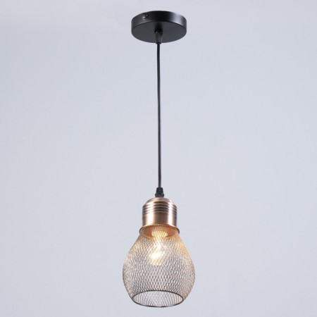 Lamp "Lamp" 1x60W E27 Black/Copper 12x12x18cm-1