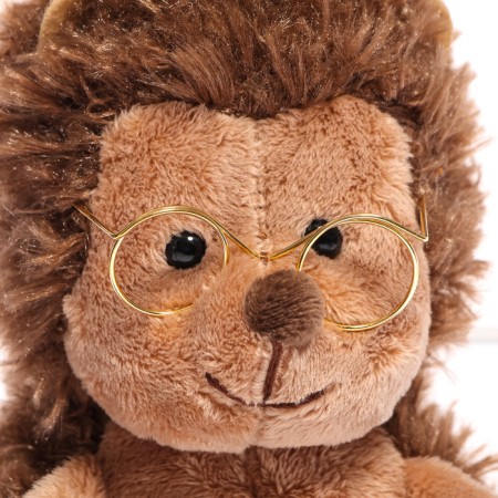 Soft toy "Hedgehog Kolyunchik" with glasses, 15 cm-6