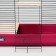 Cage for chinchillas "Pigzon" No. 8 with 2 wooden floors, collapsible, 58x40x48 cm, raspberry