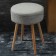 Carter stool, 350 × 350 × 470 mm, book, color gray-blue