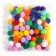 A set of textile parts for the decor "bombs" 100 pcs., Size 1 pc. - 2 cm