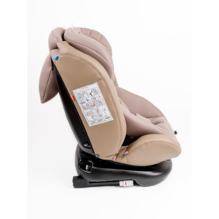 AMAROBABY BRILLANT, ISOFIX fastening, class D, group 0+/1/2/3 (0-36 kg), beige color, beige-11