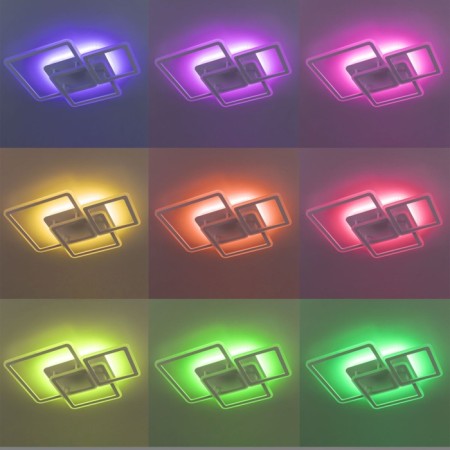 Ceiling CITILUX "Trinity" CL238230E, 65.5x51x11 cm, 3x23.3W, LED, Color White-14