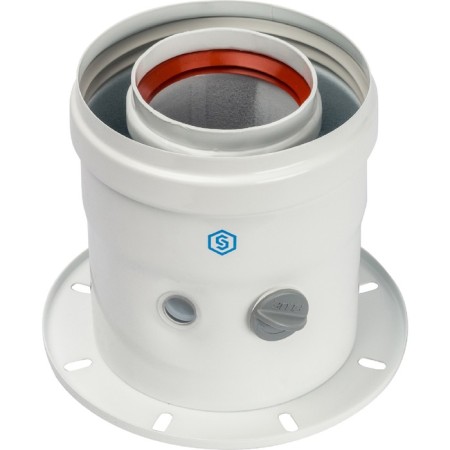 The chimney element coaxial stout SCA-6010-240100, adapter for the boiler vertical, 60/100-1
