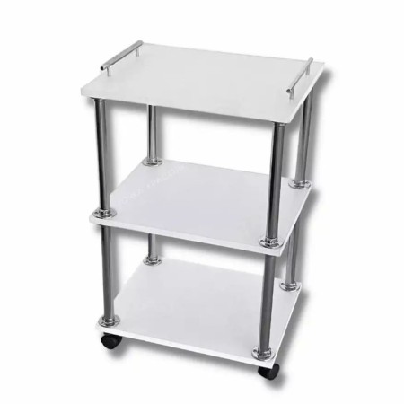 Cosmetic trolley, size 65 × 45 × 35 cm, white color
