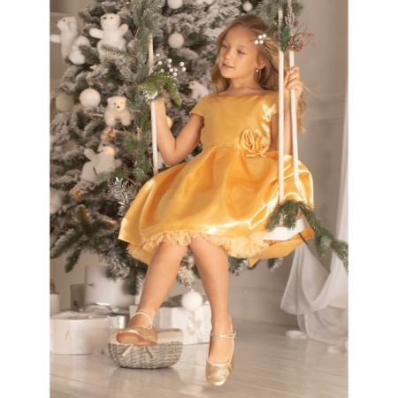 Платье для девочки «Регина», рост 104 см, цвет медовый крем-9