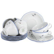 Cup 205 ml with a saucer 155 mm low bernadotte, decor 