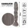 Soft Dreads Kanecalon is monophonic, corrugated, 60 cm, 100 g, dark gray color (#Gray)