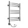 Domoterm electric heated towel rail "Calipso", 500 x 700 mm, 9 crossbars, left, chrome