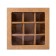 Folding box under 9 sweets, craft, 13.8 x 13.8 x 3.8 cm