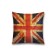 Decorative pillowcase "British flag", on lightning, size 45x45 cm