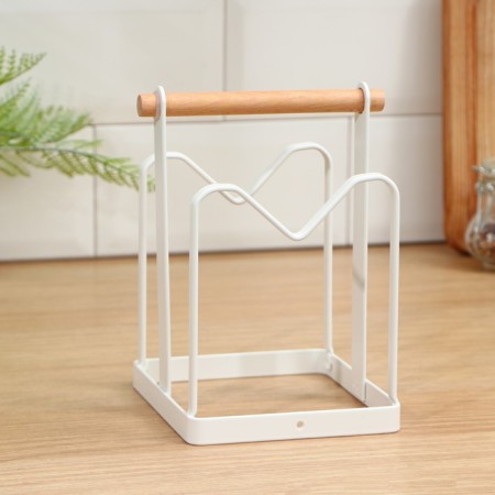 Holder for kitchen accessories of the share, 18 × 12.5 × 12.5 cm, white color