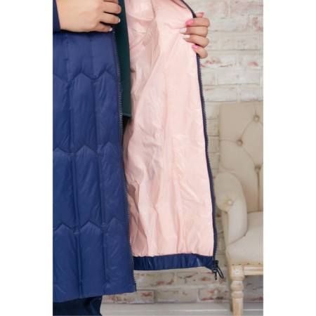 Female coat, size 54, blue color-5