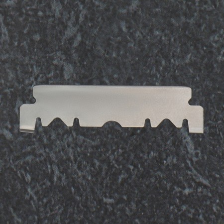 Dangerous razor, shavett, without blades, 24 × 2.5 × 1.3 cm, plastic, white/silver color-9