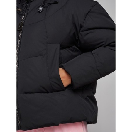 Winter jacket female, size 50, black color-11
