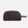 Lightning cosmetic bag, external pocket, brown color