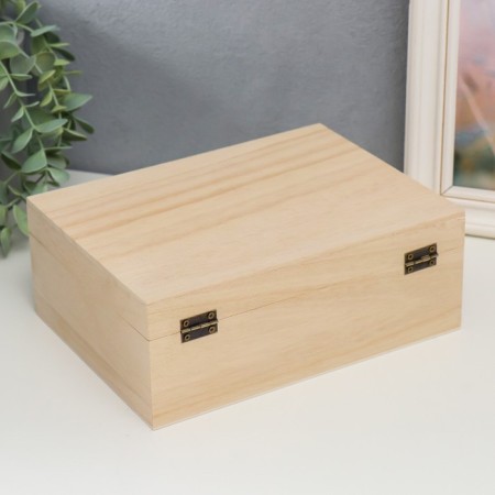 Casket wood for painting, 22x8.5x16.5 cm-3
