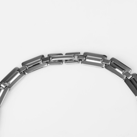 Bracelet male "steel" snake, color silver, 18 cm-3