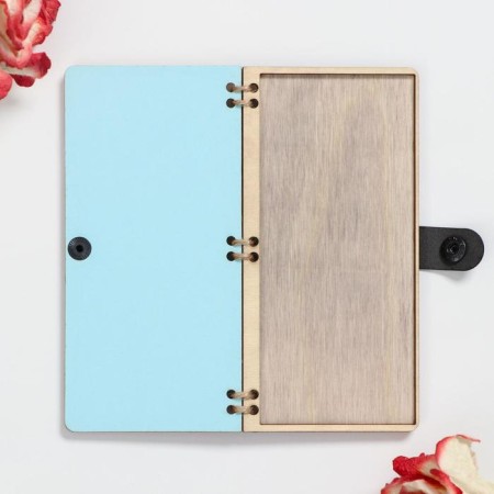 Wooden "Vintage" Blue Manual Work, 16.5x8x0.9cm-2