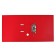 A4, 75 mm, Lamark, PVC, double-sided coating, metal edging, pocket for a spine, collected, red/red