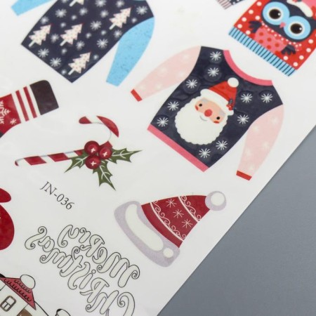 Tattoo on the body luminous "New Year's sweater" 12x7.5 cm-2