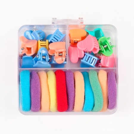 Gift set, hair gum 10 pcs, hairpin crab 10 pcs, cats aristocrats-2