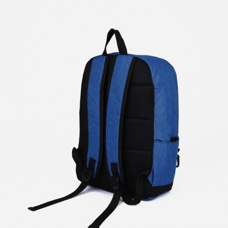 School backpack from lightning textiles, Fulldorn, 3 pockets, blue color-3