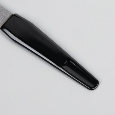 Metal file for nails, perforated, 15 cm, black color-4