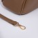 Bag Women's Tout with zipper, brown color