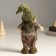 Interior doll "Gnome in a green outfit in a cap" 32 cm