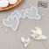 Silicone Mold for candy and chocolate "pigeons", 7 × 6, 4 × 4 cm, the color is transparent