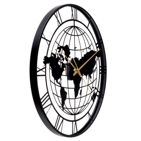 Watch wall interior "Globe", smooth move, D-40 cm-1