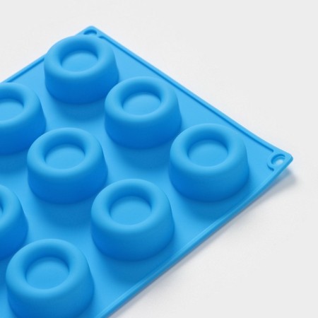 Baking uniform "Lolly. Krug", silicone, 30 × 17 × 2.5 cm, 15 cells, color mix-2