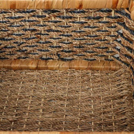 Wicker basket, 40x32x15 cm, seaweed, reeds-3