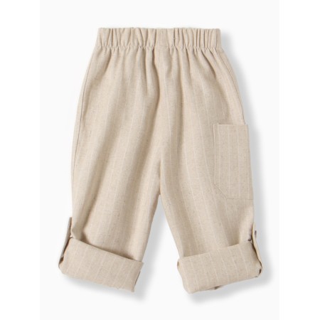 Children's pants Minaku, beige color, height 92-98 cm-4