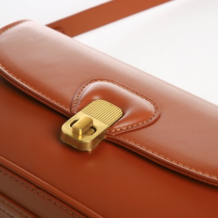 Female bag Textura, small size, brown color-7