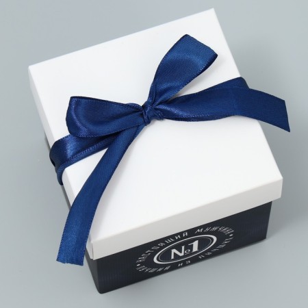 Gift folding box, packaging, “real man”, 10 x 10 x 10 cm-2