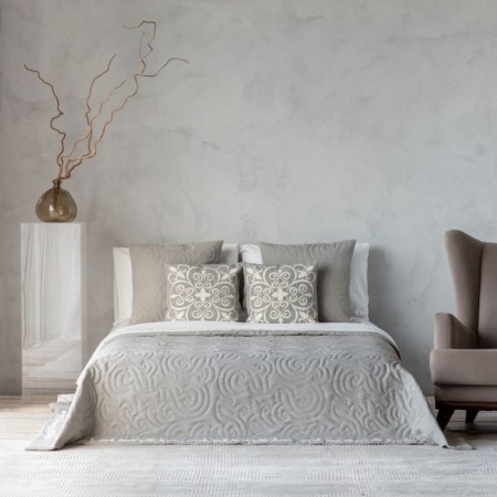 Cover with pillowcases "Diana", size 230x250 cm, beige-gray color-3