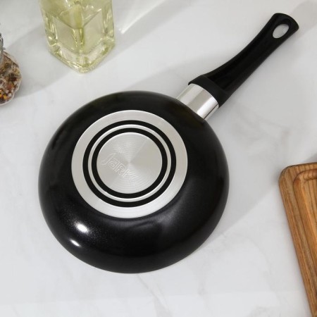 LITE pan, D = 18 cm, plastic handle, glass cover, anti -stick coating, black color-2