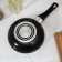 LITE pan, D = 18 cm, plastic handle, glass cover, anti -stick coating, black color