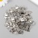 Castle Metal for the casket silver + nails. set 10 pcs 2.9x3 cm