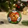 A set of 4 Christmas balls of 100 mm "unique bouquet"